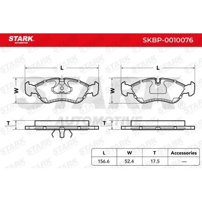 Klocki hamulcowe Stark SKBP-0010076 SKBP-0010076 - foto 3