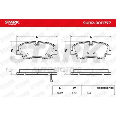 Klocki hamulcowe Stark SKBP-0011777 SKBP-0011777 - foto 5