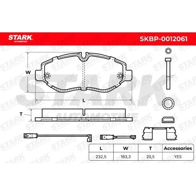 Klocki hamulcowe Stark SKBP-0012061 SKBP-0012061 - foto 7