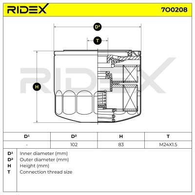 Filtr Oleju RIDEX 7O0208 7O0208 - foto 5