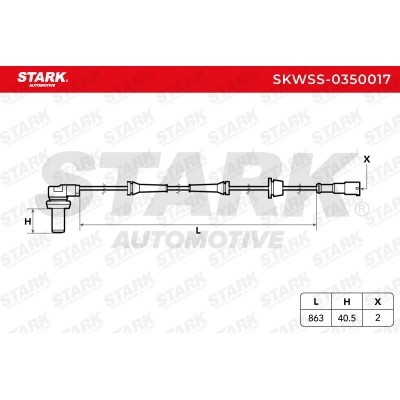 Czujnik ABS Stark SKWSS-0350017 SKWSS-0350017 - foto 2