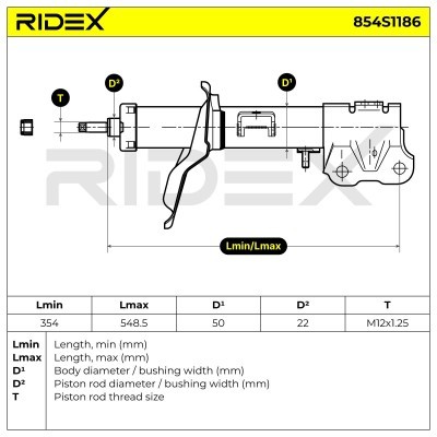 Amortyzator RIDEX 854S1186 854S1186 - foto 7