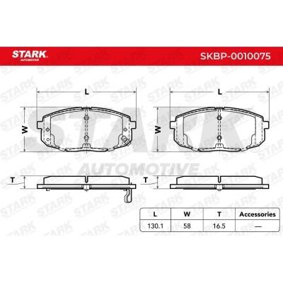Klocki hamulcowe Stark SKBP-0010075 SKBP-0010075 - foto 4