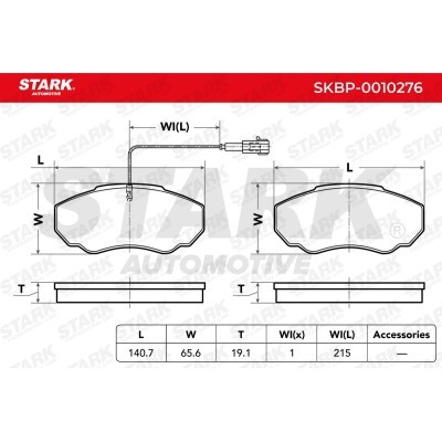 Klocki hamulcowe Stark SKBP-0010276 SKBP-0010276 - foto 3