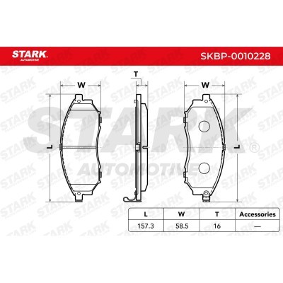 Klocki hamulcowe Stark SKBP-0010228 SKBP-0010228 - foto 3