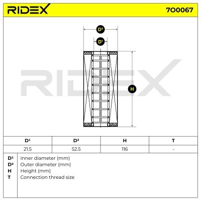 Filtr Oleju RIDEX 7O0067 7O0067 - foto 6