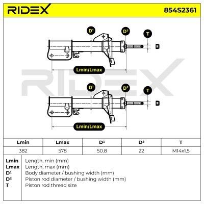 Amortyzator RIDEX 854S2361 854S2361 - foto 6
