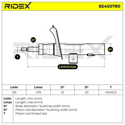 Amortyzator RIDEX 854S0780 854S0780 - foto 8