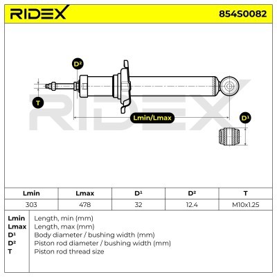 Amortyzator RIDEX 854S0082 854S0082 - foto 4