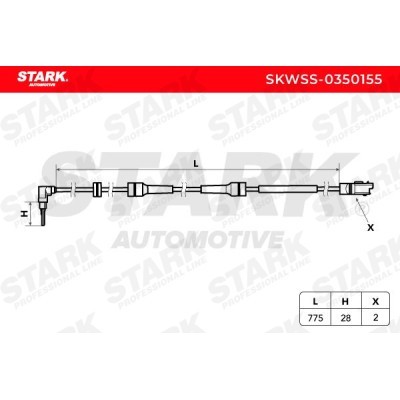 Czujnik ABS Stark SKWSS-0350155 SKWSS-0350155 - foto 5