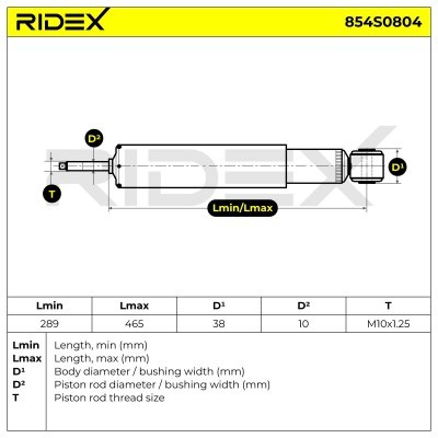 Amortyzator RIDEX 854S0804 854S0804 - foto 10
