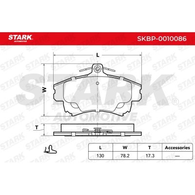 Klocki hamulcowe Stark SKBP-0010086 SKBP-0010086 - foto 3