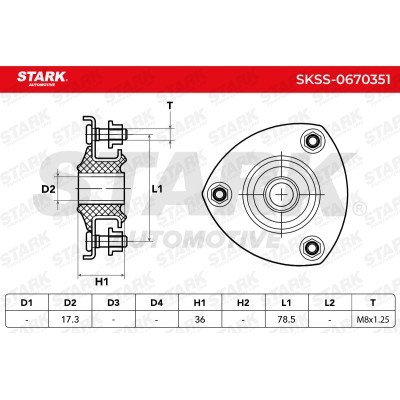 Mocowanie Amortyzatora Stark SKSS-0670351 SKSS-0670351 - foto 8