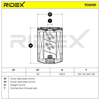 Filtr Oleju RIDEX 7O0191 7O0191 - foto 6