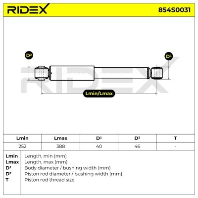 Amortyzator RIDEX 854S0031 854S0031 - foto 10