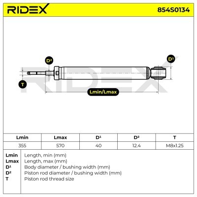 Amortyzator RIDEX 854S0134 854S0134 - foto 7