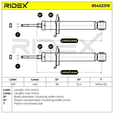 Amortyzator RIDEX 854S2319 854S2319 - foto 7
