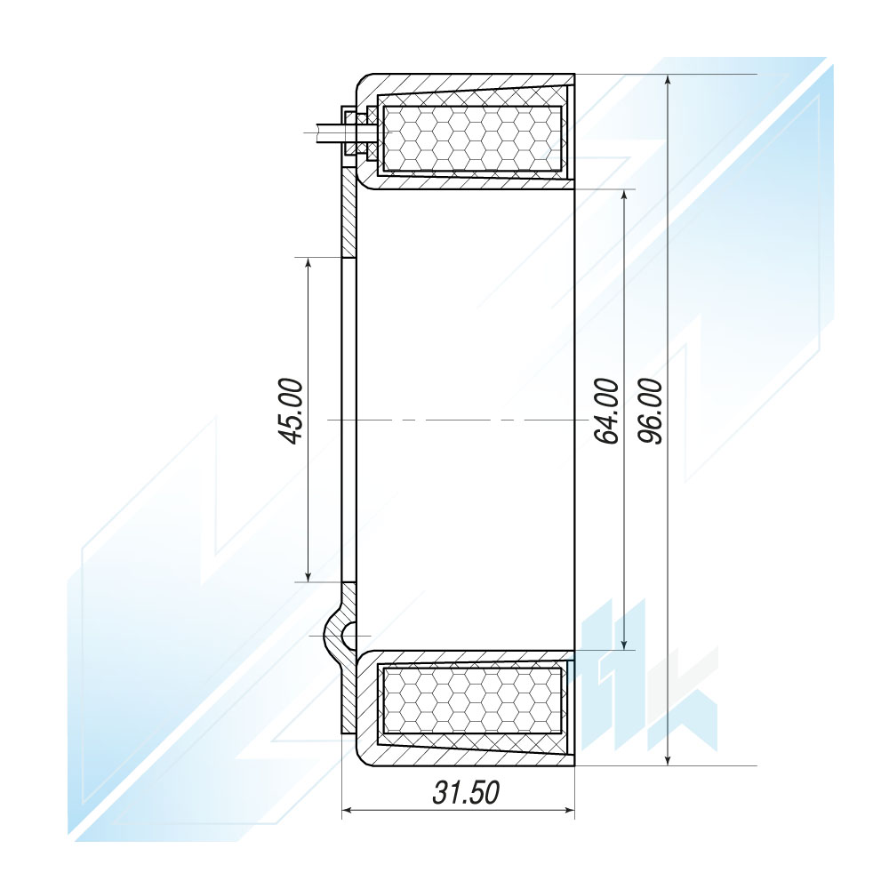 Elektromagnes Sprężarki Klimatyzacji SANDEN 7H15 Universal, 24V 116S7H5400 - foto 3