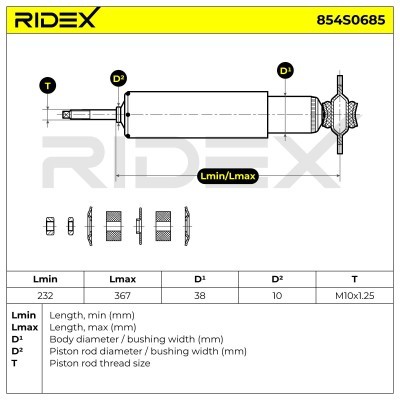 Amortyzator RIDEX 854S0685 854S0685 - foto 5