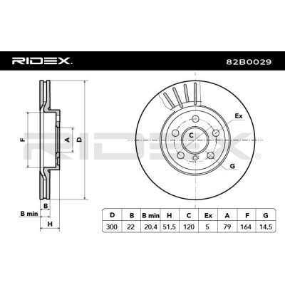 Tarcza hamulcowa RIDEX 82B0029 82B0029 - foto 8