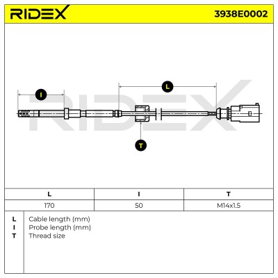 Czujnik temperatury spalin RIDEX 3938E0002 3938E0002 - foto 5