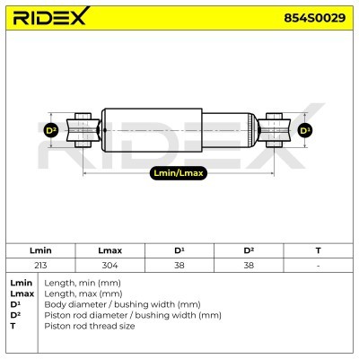 Amortyzator RIDEX 854S0029 854S0029 - foto 8