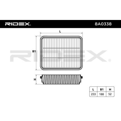 Filtr Powietrza RIDEX 8A0338 8A0338 - foto 6