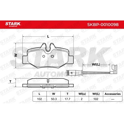 Klocki hamulcowe Stark SKBP-0010098 SKBP-0010098 - foto 3