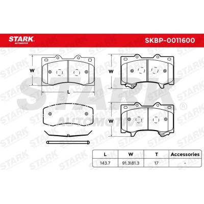 Klocki hamulcowe Stark SKBP-0011600 SKBP-0011600 - foto 5