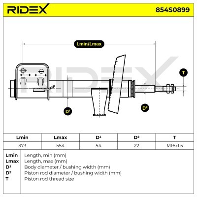 Amortyzator RIDEX 854S0899 854S0899 - foto 4