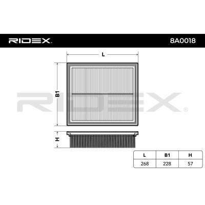 Filtr Powietrza RIDEX 8A0018 8A0018 - foto 3