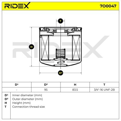 Filtr Oleju RIDEX 7O0047 7O0047 - foto 5