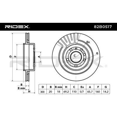 Tarcza hamulcowa RIDEX 82B0517 82B0517 - foto 6