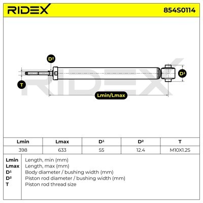 Amortyzator RIDEX 854S0114 854S0114 - foto 8