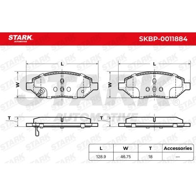 Klocki hamulcowe Stark SKBP-0011884 SKBP-0011884 - foto 7