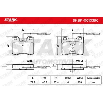 Klocki hamulcowe Stark SKBP-0010390 SKBP-0010390 - foto 3