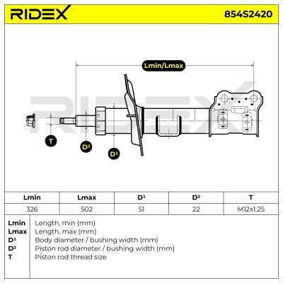 Amortyzator RIDEX 854S2420 854S2420 - foto 6