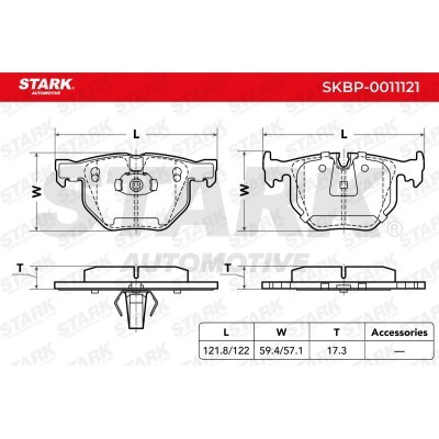 Klocki hamulcowe Stark SKBP-0011121 SKBP-0011121 - foto 6