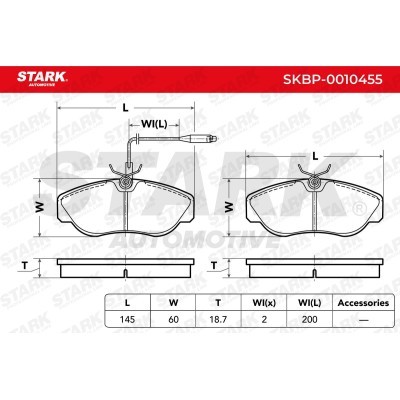 Klocki hamulcowe Stark SKBP-0010455 SKBP-0010455 - foto 3