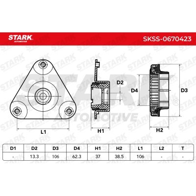 Mocowanie Amortyzatora Stark SKSS-0670423 SKSS-0670423 - foto 5