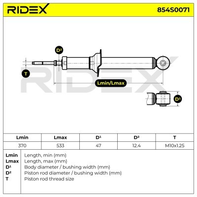 Amortyzator RIDEX 854S0071 854S0071 - foto 6