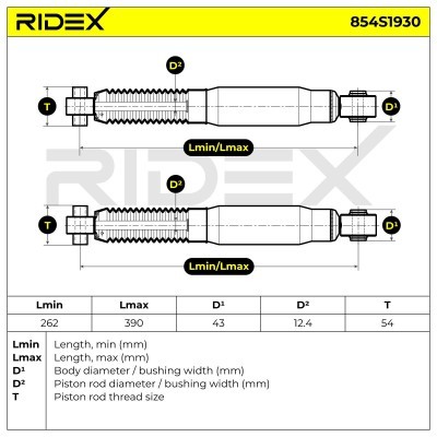 Amortyzator RIDEX 854S1930 854S1930 - foto 5