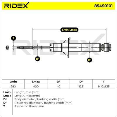 Amortyzator RIDEX 854S0101 854S0101 - foto 12