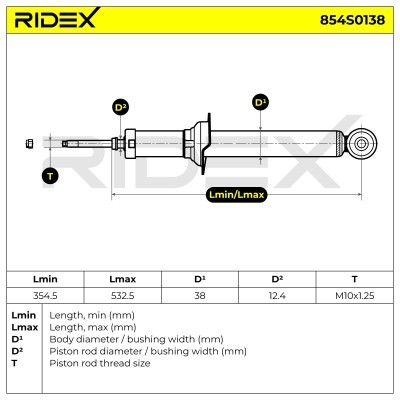 Amortyzator RIDEX 854S0138 854S0138 - foto 8