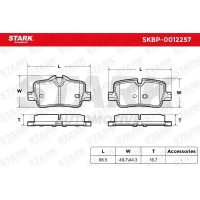 Klocki hamulcowe Stark SKBP-0012257 SKBP-0012257 - foto 5