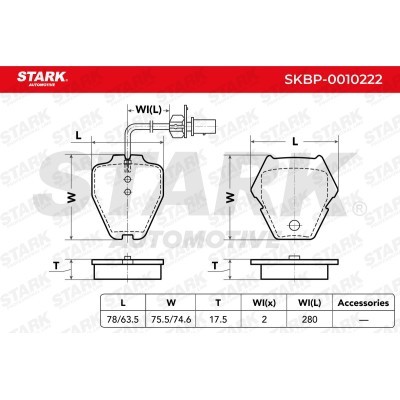 Klocki hamulcowe Stark SKBP-0010222 SKBP-0010222 - foto 3