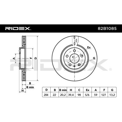Tarcza hamulcowa RIDEX 82B1085 82B1085 - foto 3