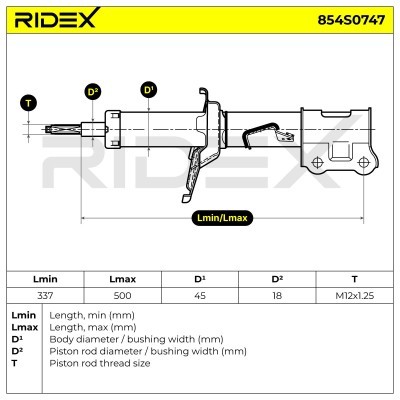 Amortyzator RIDEX 854S0747 854S0747 - foto 8