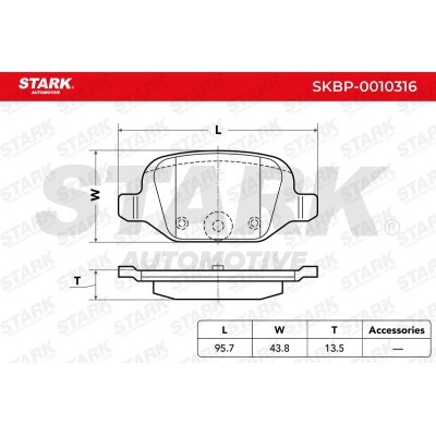 Klocki hamulcowe Stark SKBP-0010316 SKBP-0010316 - foto 3
