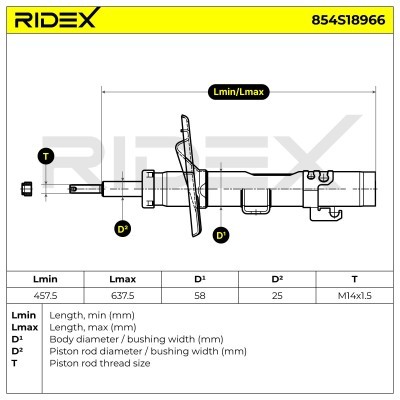 Amortyzator RIDEX 854S18966 854S18966 - foto 7